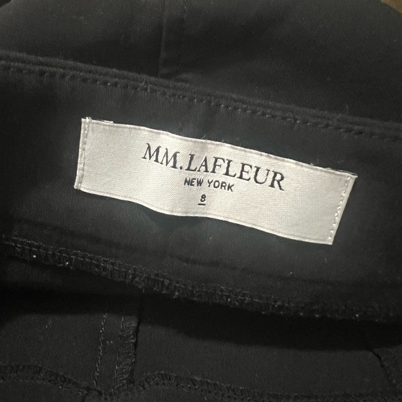 MM LAFLEUR Black Dress  Pants Inseam 25 Side Zip - Picture 9 of 9